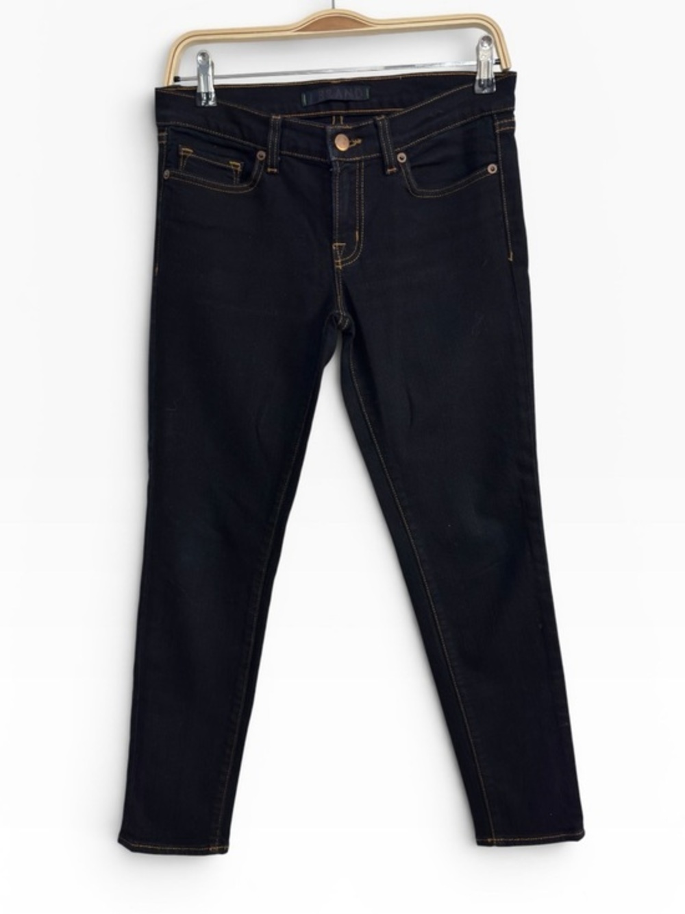 J Brand Capri Dark Wash Stretch Skinny Jeans Size 27 Dark Denim Mid Rise